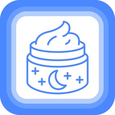 Krema. Web simgesi basit illüstrasyon