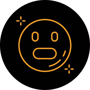 vektör emoji simgesi çizimi