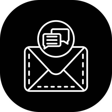 vektör posta simgesi illüstrasyonu