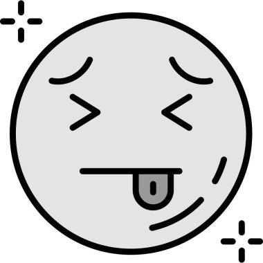 ifade yüz ifadesi simge vektörü, basit illüstrasyon