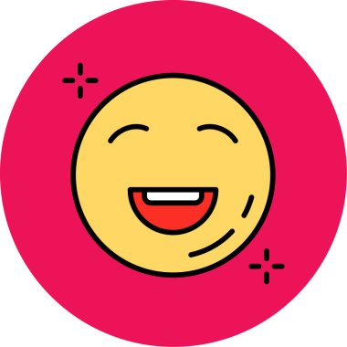 emoji. Web simgesi basit illüstrasyon