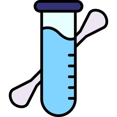 test tübü ikon vektör çizimi