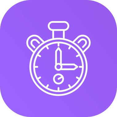 Alarm saatinin vektör illüstrasyon simgesi