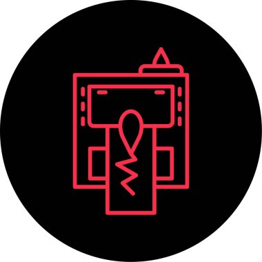 Modern b 'nin vektör çizimi tıbbi simge eksikliği