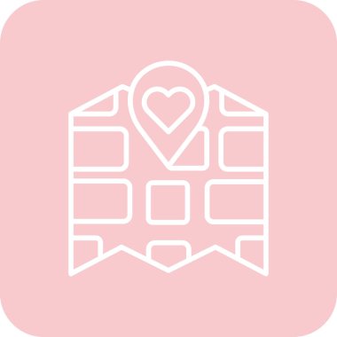 Aşk simgesinin vektör illüstrasyonu