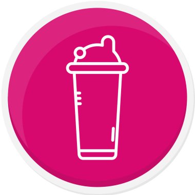 Kahve fincanı simgesinin vektör çizimi