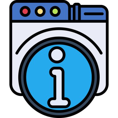 Bir kamera simgesinin vektör illüstrasyonu