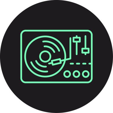 vektör Müzik player simgesi