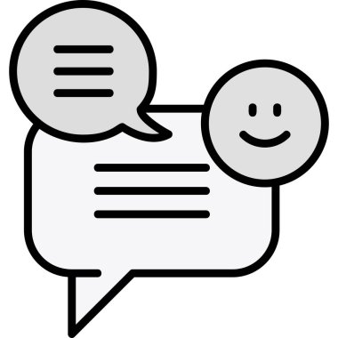 Sohbet mesajı simgesi, özet biçimi