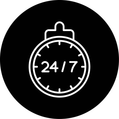 vektör saat web simgesi illüstrasyonu