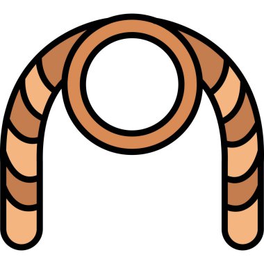 Çizgi film at nalının vektör çizimi