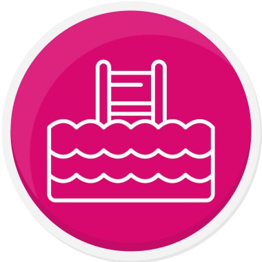 Su ikonu. vektör illüstrasyonu