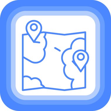 Harita konumu simgesi - taslak biçimi