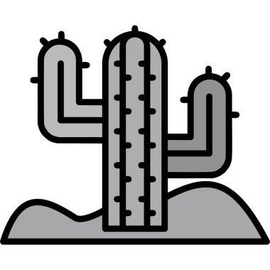 Kaktüs kaktüsü ikonu. beyaz arkaplanda izole edilmiş web tasarımı için ana kaktüs vektör simgesi