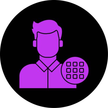 İnsan simgesinin vektör illüstrasyonu