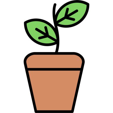 Kaktüs. Web simgesi basit illüstrasyon