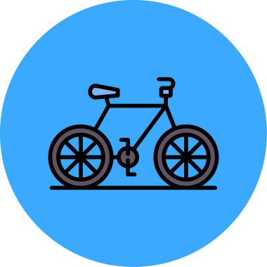 bisiklet ikonu vektör illüstrasyonu