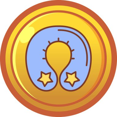 Madalya simgesinin vektör illüstrasyonu