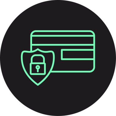 Kredi kartı ikonu vektör illüstrasyonu