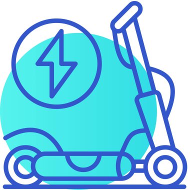 Beyaz arkaplanda izole edilmiş ana hatlı elektrikli araba simgesi