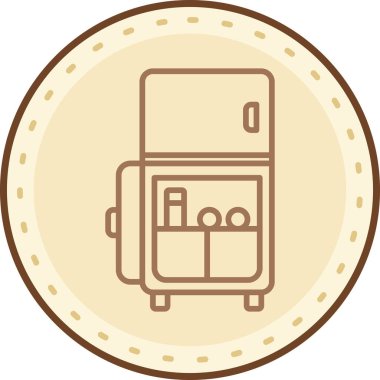 seyahat simgesi, vektör çizimi. Basit ve modaya uygun düz