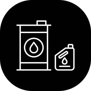 vektör Benzin İstasyonu Ico