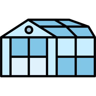 çiftlik evi ikonu vektör illüstrasyon tasarımı