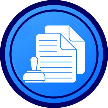 Belge. Web simgesi basit illüstrasyon