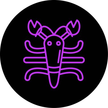 Şirin bir çizgi film simgesinin vektör çizimi