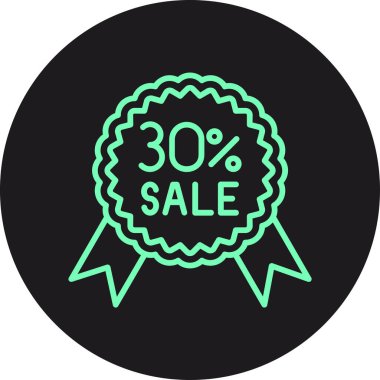 satış etiketi simgesi, vektör illüstrasyonu