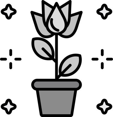 Kaktüs simgesi vektör illüstrasyonu