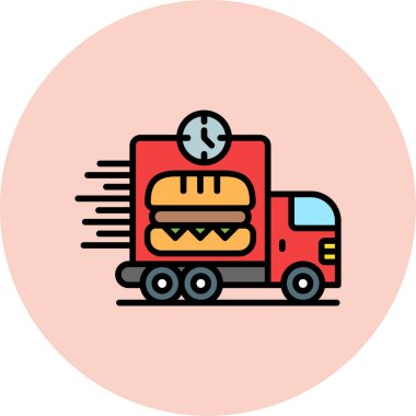 Yemek ikonu. vektör illüstrasyonu