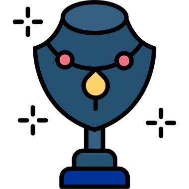 Kap fincan simgesi renk dış hat vektörü