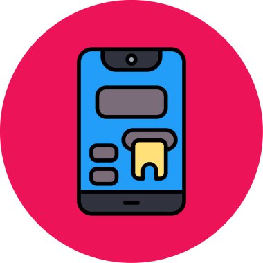 Cep telefonu. Basit resimleme