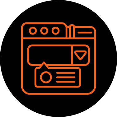 seo modern simgesinin vektör illüstrasyonu