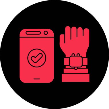 Modern simgenin vektör illüstrasyonu