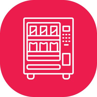 otomat simgesi, vektör illüstrasyonu basit tasarım