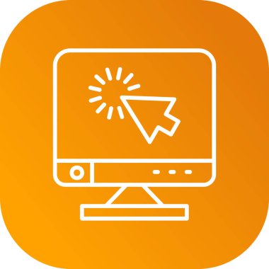 Modern bilgisayar simgesinin vektör illüstrasyonu