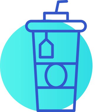 içecek içecek ikonu ana hatlarıyla