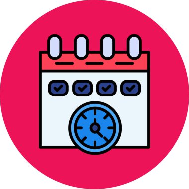 Takvim. Web simgesi basit illüstrasyon