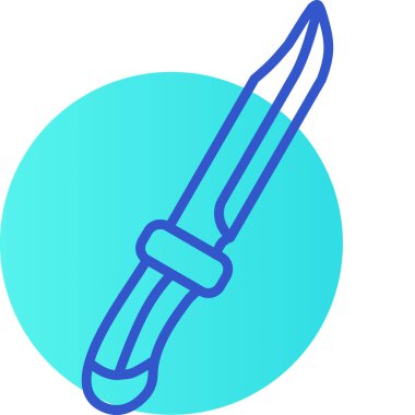 Kılıç. Web simgesi basit illüstrasyon