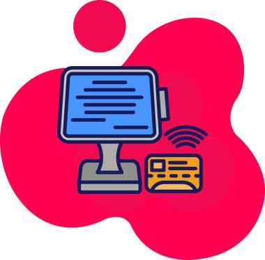 Bilgisayar. Web simgesi basit illüstrasyon