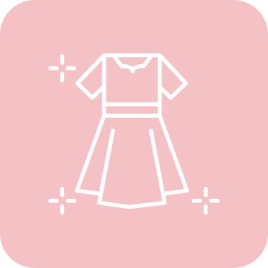 giysi simgesi vektör illüstrasyonu