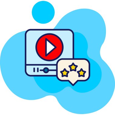 video oynatıcı vektör çizim