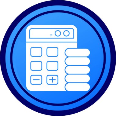 hesap makinesi simgesi vektör illüstrasyonu