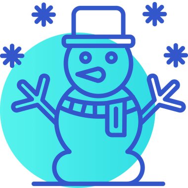 Kardan Adam simgesi, vektör illüstrasyonu basit tasarım