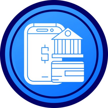 Bir bina simgesinin vektör illüstrasyonu