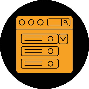 seo modern simgesinin vektör illüstrasyonu