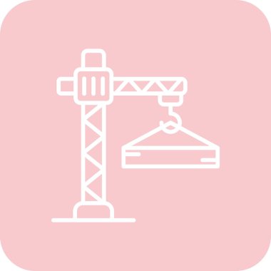 vektör vinç simgesi illüstrasyonu