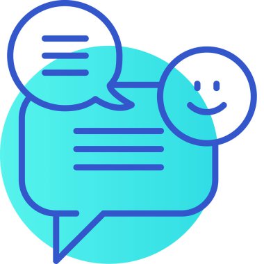 konuşma balonu simgesi, vektör illüstrasyonu